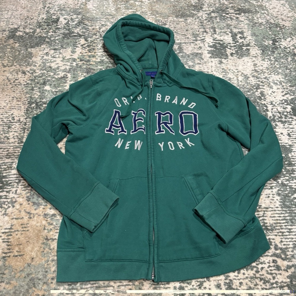 Vintage Y2K Aeropostale Full Zip Hoodie XL